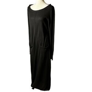 Anthropologie Sparrow Wool Blend Maxi Sweater Dress Size Large